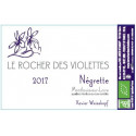 Le rocher des violettes xavier weisskopf Montlouis la négrette 2017 etiquette