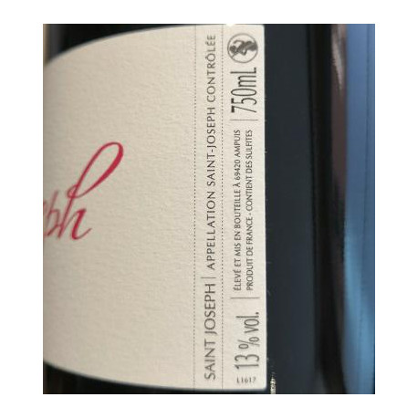 Domaine Jean-Michel Gerin Saint-Joseph rouge 2016 contre etiquette