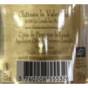 Chateau La Valetanne Cotes de Provence Vieilles vignes blanc sec 2018 contre etiquette