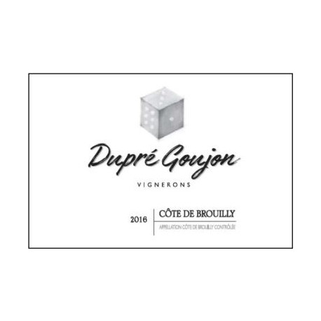 Domaine Dupré-Goujon Côte de Brouilly "6-3-1" rouge 2016 etiquette