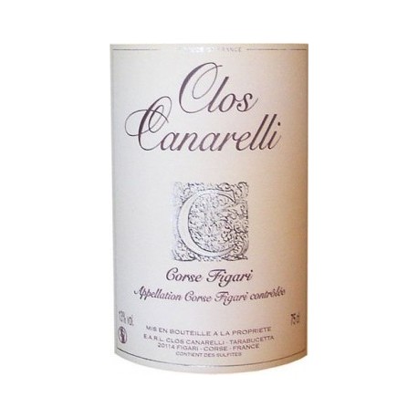 Clos Canarelli Corse Figari rouge 2017 etiquette
