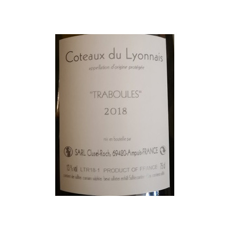 Domaine Clusel-Roch Coteaux du Lyonnais "Traboules" red 2018