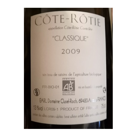 Domaine Clusel-Roch Cote-Rotie "Classique" red 2009
