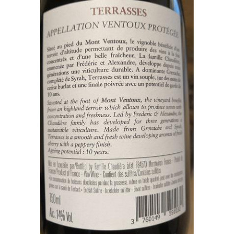 Chateau Pesquie Ventoux "Terrasses" red 2017