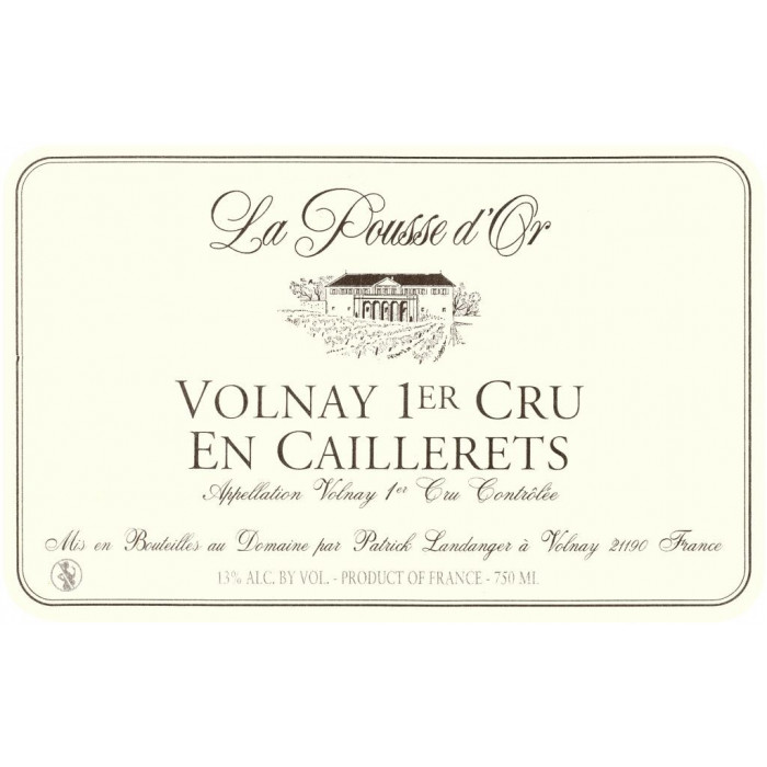 Domaine de la Pousse d'Or Volnay 1er Cru En Caillerets  rouge 2006 etiquette