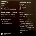 Domaine Achillée Riesling "Hahnenberg" 2016 etiquette