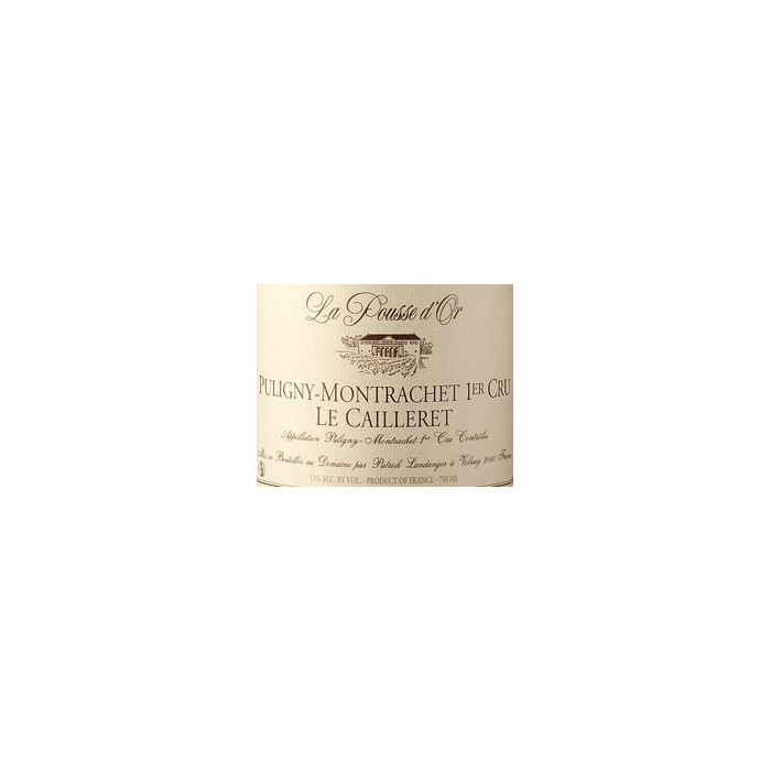 Domaine de la Pousse d'Or Puligny-Montrachet 1er Cru  Le Cailleret blanc sec 2011 etiquette