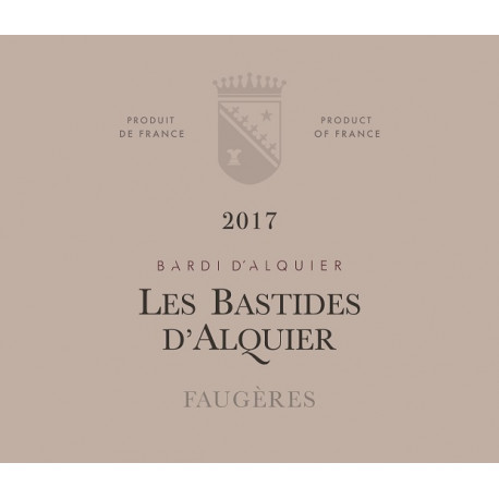 Domaine Jean Michel d'Alquier Les Bastides 2017 etiquette