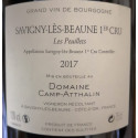Domaine Camp-Atthalin Savigny-Lès-Beaune 1er Cru "Les Peuillets" rouge 2017 contre etiquette