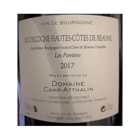 Domaine Camp-Atthalin Hautes Cotes de Beaune "Les Chevrieres" red 2018