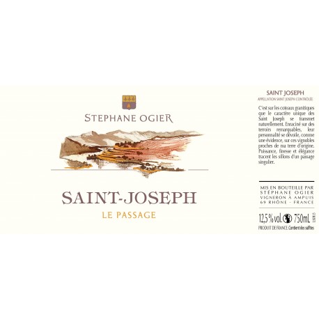 Domaine Stephane Ogier Saint Joseph Le Passage 2017 etiquette