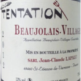 Domaine Jean-Claude Lapalu Beaujolais Villages "Tentation" rouge 2012 (75 cl)
