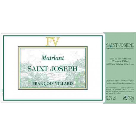 Domaine François Villard Saint-Joseph "Mairlant" white 2017 MAGNUM Domaine François Villard Saint-Joseph "Mairlant" white 2017 MAGNUM