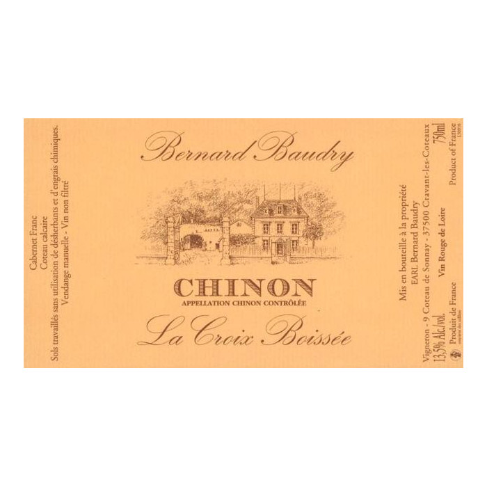 Domaine Bernard Baudry Chinon "La Croix Boissee" red 2011