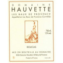 Domaine Hauvette "Roucas" rouge 2018 etiquette