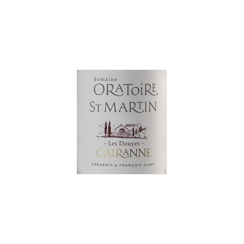 Domaine de l'Oratoire Saint-Martin "Les Douyes" rouge 2017 etiquette