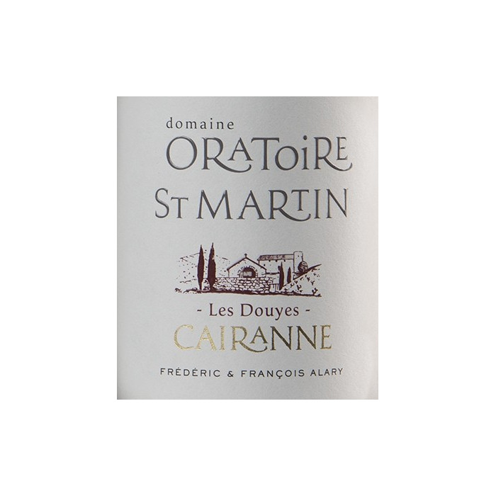 Domaine de l'Oratoire Saint-Martin "Les Douyes" rouge 2017 etiquette