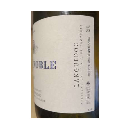 Rostaing Puech Noble blanc 2018 etiquette detail