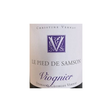George Vernay viognier le pied de samson 2018 etiquette