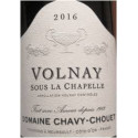 Domaine Chavy-Chouet Volnay "Sous la Chapelle"  rouge 2016 etiquette
