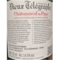 Domaine du Vieux Telegraphe Chateauneuf-du-Pape rouge 2016 contre etiquette