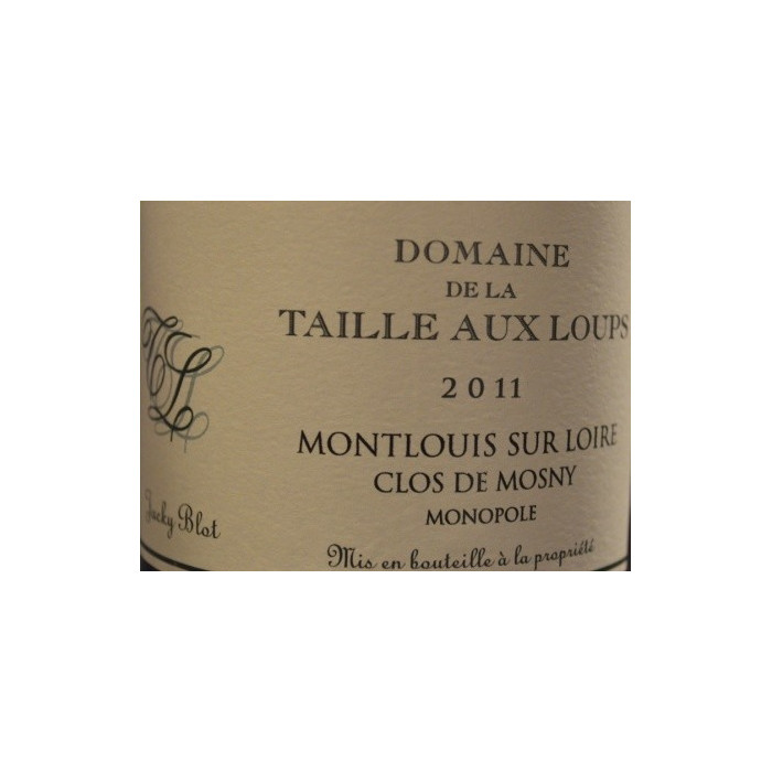 Domaine de la Taille aux Loups Montlouis-sur-Loire "Clos de Mosny" dry white 2011