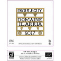 Domaine Ilarria Irouleguy blanc sec 2017 etiquette