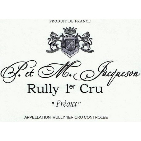 Domaine Paul et Marie Jacqueson Rully 1er Cru Preaux rouge 2018 etiquette