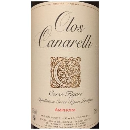Clos Canarelli Amphora rouge 2017 etiquette