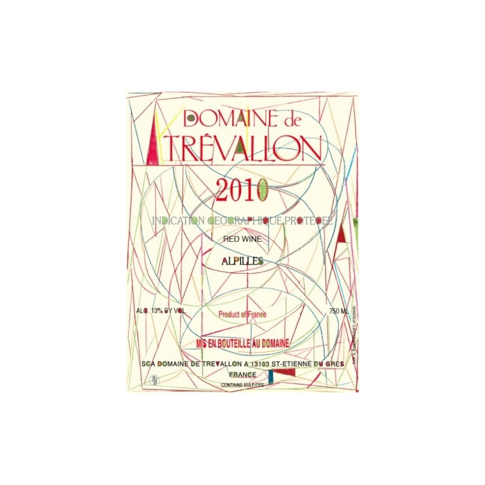 domaine de trevallon rouge 2010 etiquette