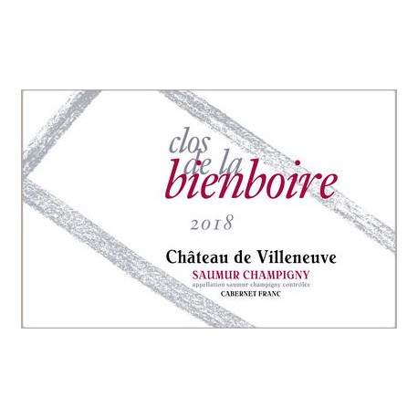 Château de Villeneuve Saumur-Champigny "Clos de la Bienboire" rouge 2018 etiquette