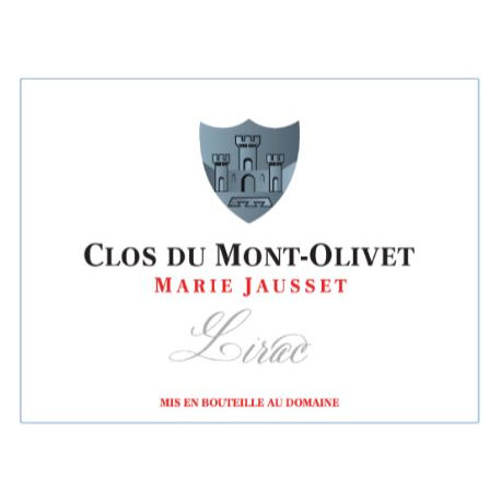 Clos du Mont-Olivet Lirac "Marie Jausset" rouge 2018 etiquette