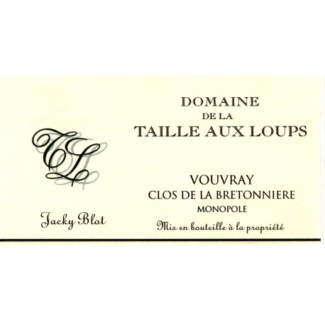 Domaine de la Taille aux Loups Bretonnière 2017 etiquette