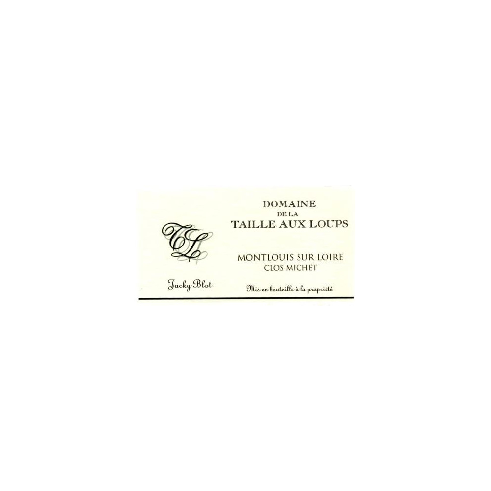 Domaine de la Taille aux Loups Montlouis-sur-Loire "Clos Michet" 2018 etiquette Domaine de la Taille aux Loups Montlouis-sur-Loire "Clos Michet" 2018 etiquette