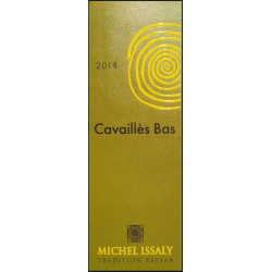 Michel Issaly "Les Cavaillès Bas" blanc sec 2018 etiquette