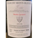 Clos du Mont-Olivet Lirac "Marie Jausset" rouge 2018 contre etiquette