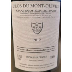 Clos du mont olivet chateauneuf du pape rouge 2012 bouteille