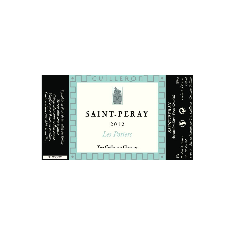 Domaine Yves Cuilleron Saint-Peray "Les Potiers" dry white 2012