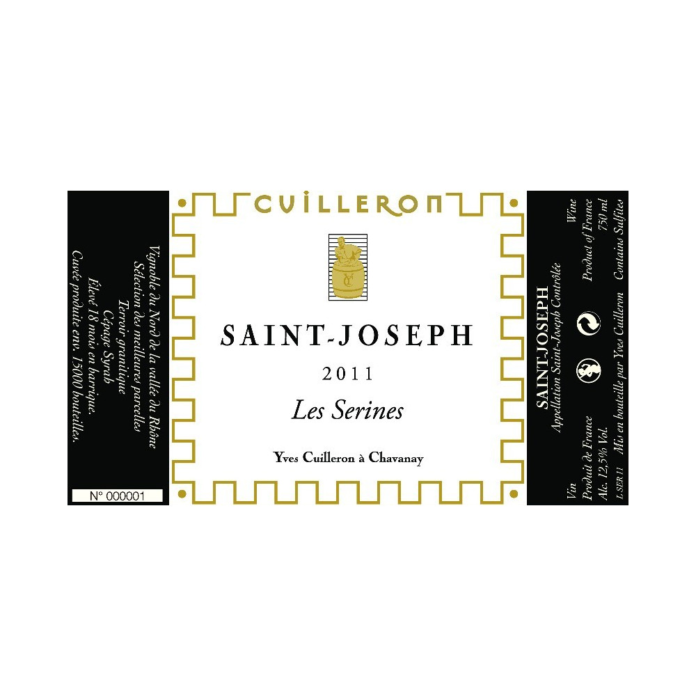Domaine Yves Cuilleron Saint-Joseph "Les Serines" rouge 2011 (75 cl)