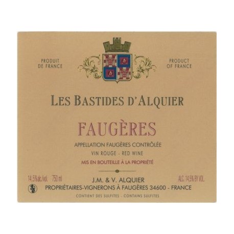 Domaine Jean Michel Alquier Les Bastides 2015 magnum etiquette