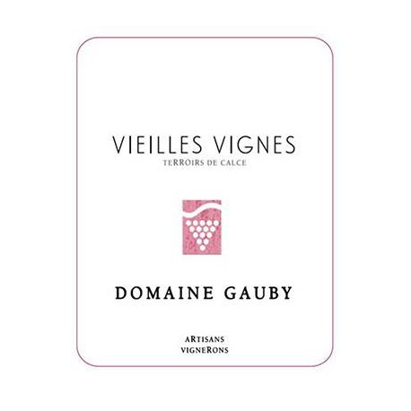 Domaine Gauby "Vieilles Vignes" rouge 2016 etiquette