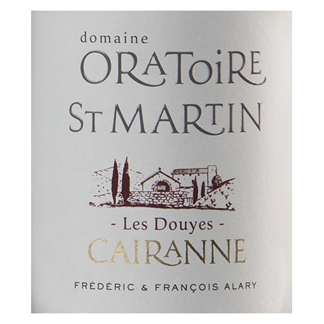 Domaine de l'Oratoire Saint-Martin "Les Douyes" rouge 2014 etiquette