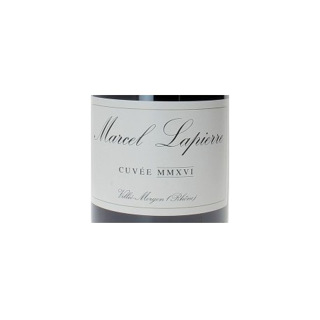 Domaine Marcel Lapierre Cuvée Marcel MMXVI Morgon rouge 2016 etiquette