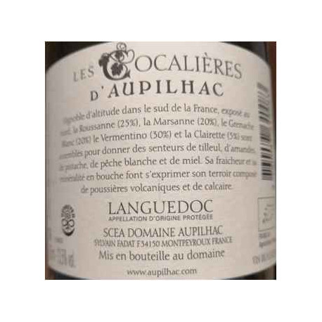 Domaine d'Aupilhac  "Les Cocalieres" white 2019