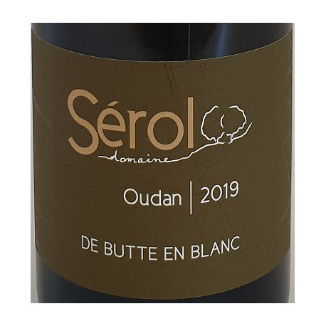 Domaine Sérol  "Oudan - de Butte en Blanc" (viognier) blanc sec 2019 etiquette