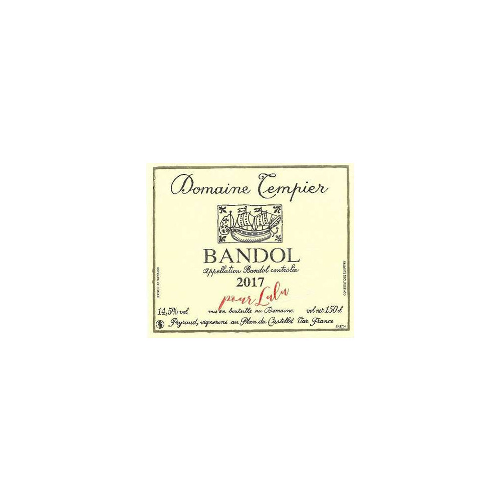 Domaine Tempier Bandol rouge 2014