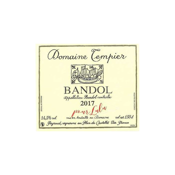 Domaine Tempier Bandol rouge 2014