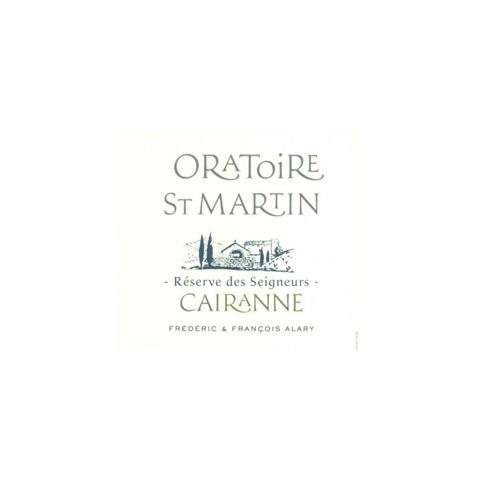 Domaine de l'Oratoire Saint-Martin "Réserve des Seigneurs" rouge 2018