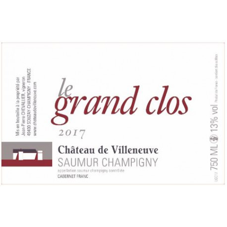 Château de Villeneuve Saumur-Champigny "Le Grand Clos" red 2017