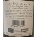 Château La Baronne Les Lanes rouge 2017 contre etiquette